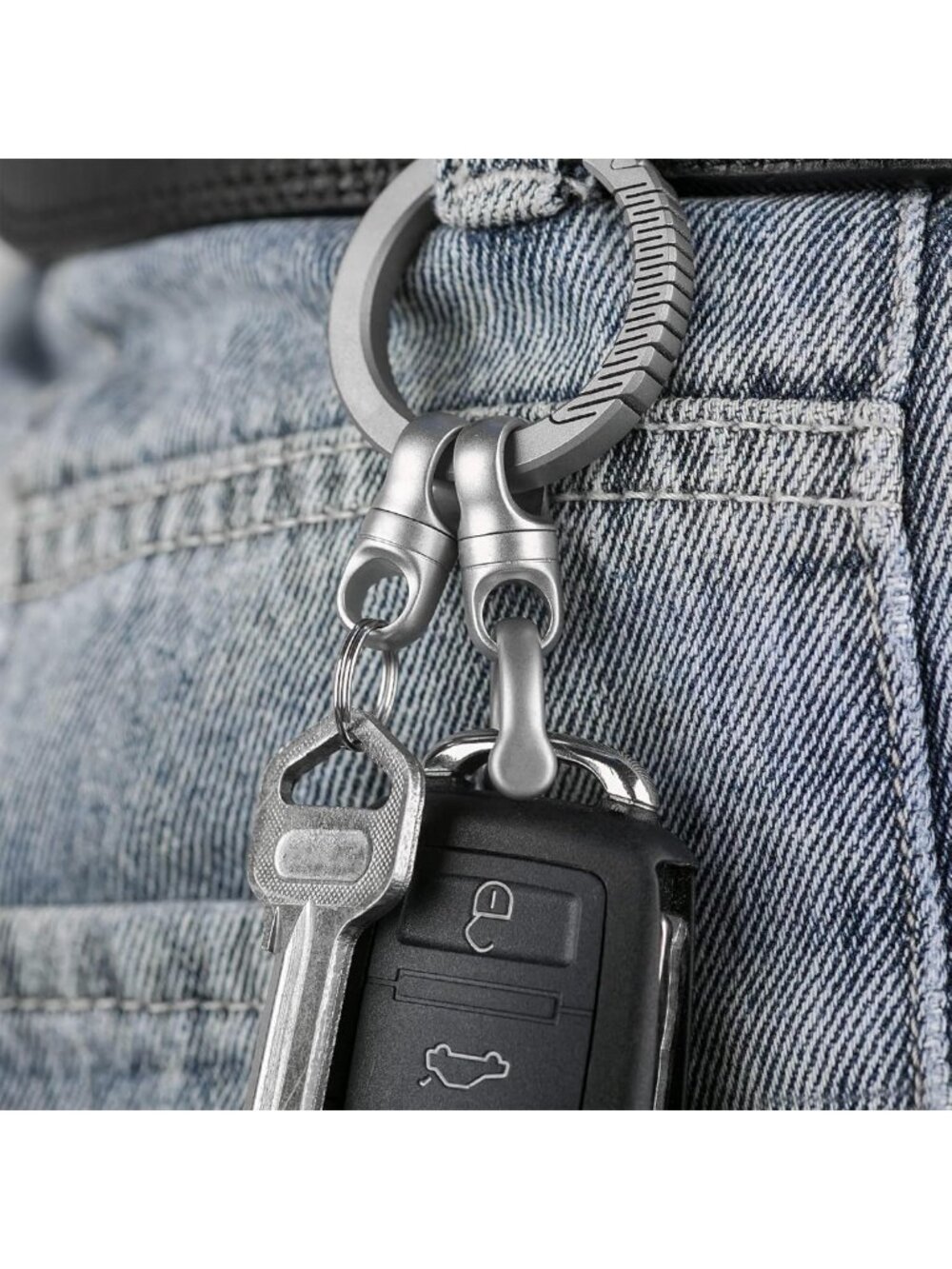 Swivel Key Rings for Keychain - Durable Key Chain Rings for Car Keys - Picture 6 of 6